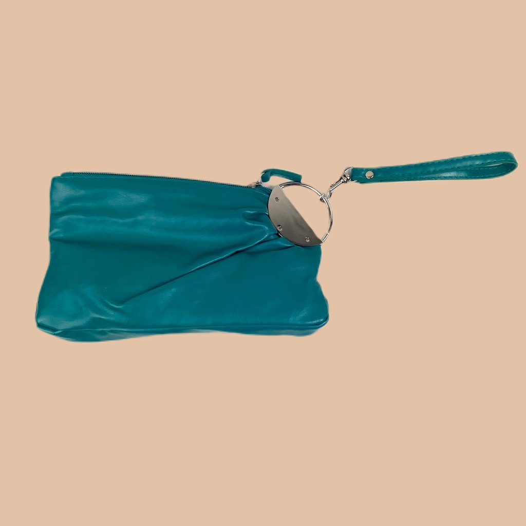 Brand New  Teal Green  Y2k Era  Wristlet  Clutch